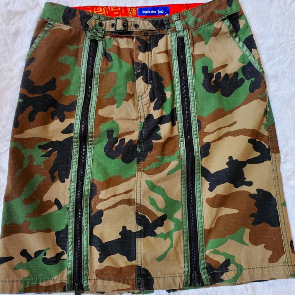 Vintage Triple Five Soul Camo Skirt